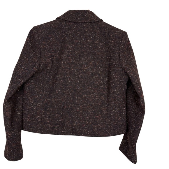 Anine Bing Brown Tweed Blazer with Metallic Accents SZ Medium - Picture 11 of 13